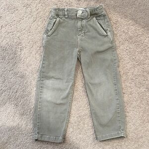 zara boys green denim pants